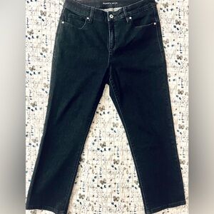 Style & Co. Curvy Capri Dark Wash Blue Jeans - Size 12 (Women's)